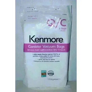 Kenmore 20-53292 Canister Vacuum Cleaner bag - 5 out of 6 Pieces